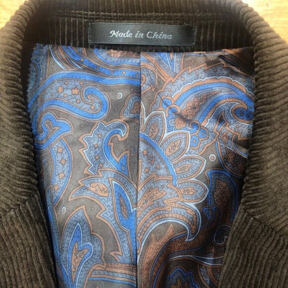 NWOT Lauren Ralph Lauren 100% Cotton Dark Brown Corduroy Sport Coat Size 44L - Picture 8 of 11
